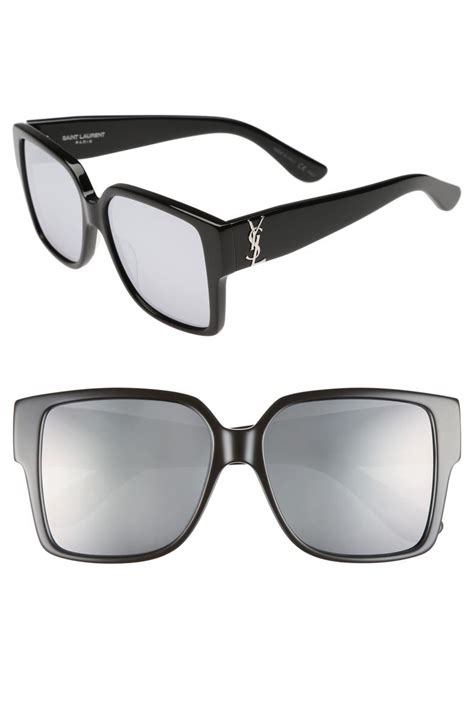 saint laurent 55mm square sunglasses.